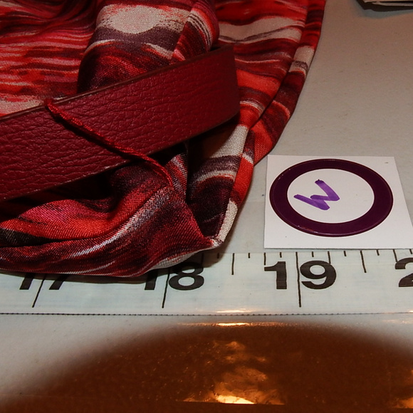 👗S.L.fashions Red Orange Belted Scoop Neck - Picture 7 of 8